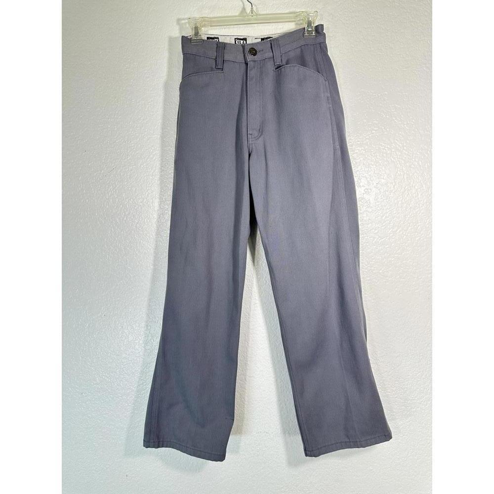 VTG County FB Work Pants Gray 28x30 90s Streetwear Y2K Baggy Utility Skater